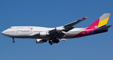아시아나항공 모형비행기/모형항공기 보잉 B747-400 / 1대100 비행기모형