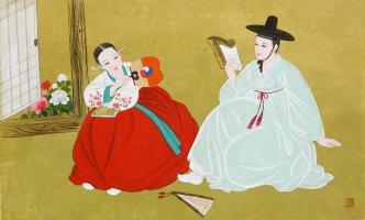 ( 송강 정철 ) ( 서애 유성룡 )이 교외로 놀러 나갔다가 일행을 만나서 야외정담