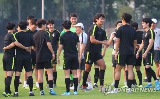 분위기 좋은 한국 U-23 축구대표팀