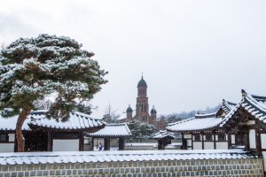 전동성당(殿洞聖堂) 설경(雪景)