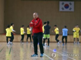 통영 전훈 끝낸 베트남 U-23 축구대표팀, 호찌민으로 출국