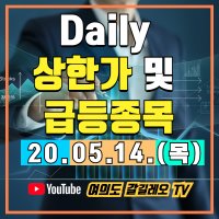 5월 6일 상승 - 췌장암치료제 나파모스타트 관련주 및 진단키트 관련주 양자암호 관련주 상승 외