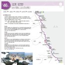 해파랑길46코스:장사항~켄싱턴리조트해변~봉포항~천진항~청간정~아야진항~천학정~교암해변~문암항(능파대)~백도해변~문암1리항~자작도해변~삼포해변. 이미지