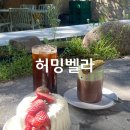 홍대 디저트 허밍벨라 딸기도지마 쉬폰케이크 피스타치오 초코라떼
