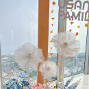 유사나드림 - 용인시 기흥구 | 유사나 기업행사 포토존 설치후기ㅣ 행잉플라워 제작 실크플라워하단장식