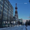 눈이행복한나라 | 일본 삿포로 여행 11월 12월 날씨 실시간 눈 현황