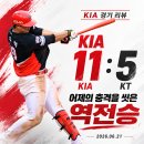 KT라인 | [06/21] KIA : KT 후기 - 어제의 충격을 씻어 낸 역전승