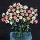 야생화 자수 이미지