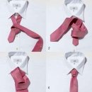 [펌] 넥타이 매듭 매는 방법. 이미지