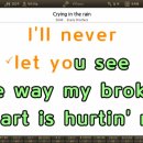 MR - Crying in the rain/Everly Brothers 이미지