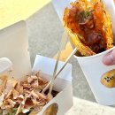 천국 | 강릉 중앙시장 길거리 간식 감자 타코야키, 감자채 와플 맛집 감자천국 후기