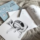 그림책과 펜 드로잉 이미지