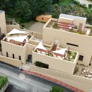 마지공간 | 용인시 수지구 마지모우 대형카페 루프탑 썬쉐이드 시공