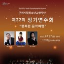 춘천시립청소년교향악단 제22회 정기연주회 | 구리시립청소년교향악단, 제22회 정기연주회 개최…백경현 시장 "청소년 문화예술 적극 지원"