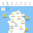 9월 9일 월요일 날씨 이미지