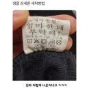 정말 상세한 세탁방법 이미지