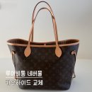 카우카우 | 루이비통 네버풀 MM 카우하이드 교체 후기 이너백 스트랩