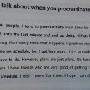 Procrastination 해야 하는 일 미루기 이미지