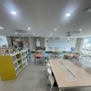 인천하늘중학교 | 더러워진 바닥 덧방으로 데코타일 시공 - 인천하늘 중학교 도서관