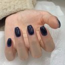 미드나잇네일 | [성남/모란] 롱롱네일 _ 미드나잇 네이비 컬러 후기 💅
