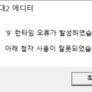 대항해시대2 에디터 오류 이미지