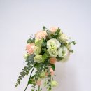 폭포형 와이어 부케-(cascade bouquet) 이미지