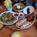 진주 하대동술집 한담리, 수육 부추전 비빔국수 한담리한상 맛있어 (❁´◡`❁)
