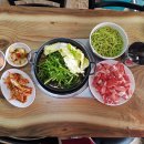 초록 샤브 칼국수