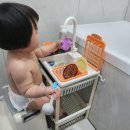 소꼽놀이 하우스 | [육아] 돌아기 장난감 추천, 아기 싱크대 모던하우스 리틀 키친 &#34;내돈내산&#34; 후기 (feat. 다이소 선반)