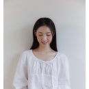 아노에틱 ANC LONG SLEEVE RIBBON PUFF BLOUSE_WHITE (새상품) 이미지