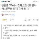 성일종 “주69시간제, 2030도 좋아해…민주당 반대, 이해 안 가” 이미지