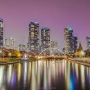 송도 센트럴파크야경 이미지