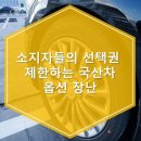 소비자들의 선택권 제한하는 국산차옵션 장난 이미지