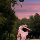 아침을 여는 발레 스트레칭 이미지