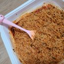 분홍돼지 | 히밥 럭히밥 울트라면볶이 후기! 분홍돼지 포크까지 귀엽고, 맛도 찐하다