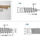 tapping screw 체결 구멍 크기 이미지