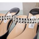 ❗[Jimmy Choo] 지미추 크리스탈 스트랩 페이먼트 레더 스틸레토 뮬 ❗ 이미지