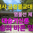 범어사 금정불교대학 염불선 제 50강 ＜대승기신론＞ 대승의 바른 믿음(正信) 이미지