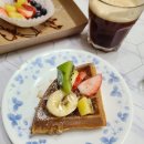 카페드엘르 | 과일가득 수제와플 오류동 카페 배달 주문
