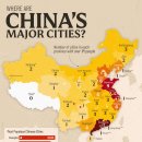 인구 100만명이 넘는 도시가 있는 중국의 성 이미지