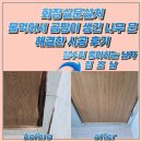 화장실문설치 물먹어서 곰팡이 생긴 나무 문 해결한 시공 후기