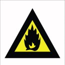 산업안전보건 표지- 인화성물질경고 이미지