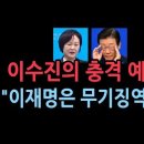 이수진의 저주가 맞아 떨어지고있다 "이재명은 무기징역형이다" '애국TV' 성창경TV﻿ 이미지