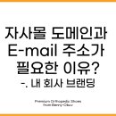 주식회사 파랑새디자인 | 자사몰 도메인과 이메일 주소가 왜 필요할까요? 쇼핑몰 브랜딩