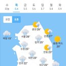 5월 4일 목요일 날씨 이미지