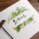 꽃과 만나는 캘리그라피 이미지