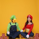 [만삭사진] 슈퍼마리오 컨셉 셀프 만삭촬영 준비 및 후기(준비과정, 비용, 바디페인팅, 소품도안)