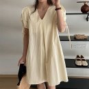 볼륨소매 스트링원피스 이미지