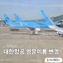 영문구센타 | 대한항공 항공권 영문 고객명 변경 후기 및 방법 공유