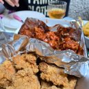 처갓집양념치킨흑석점 | 주말일상: 황금 올리브 유 BBQ 양념반, 후라이드반, 껍질 + 감자 튀김~ 간단 시식 후기